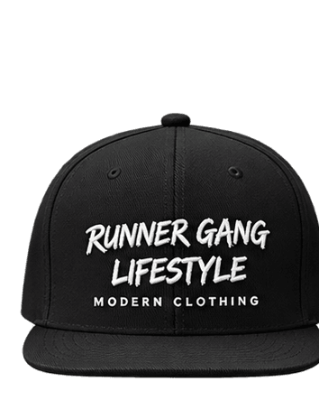 Black Runner Gang brush snapback concept
