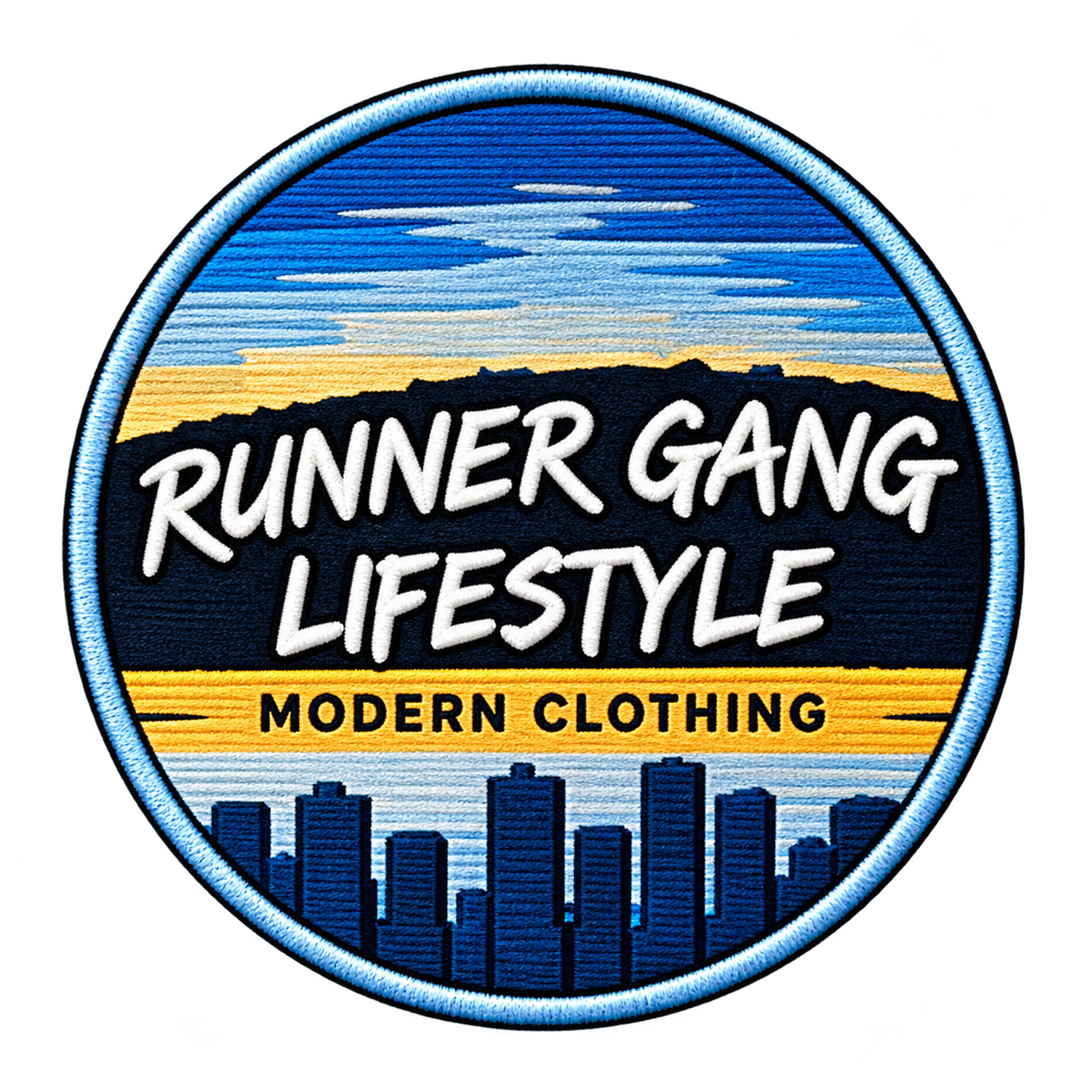 Corrected Runner Gang circular skyline concept mark
