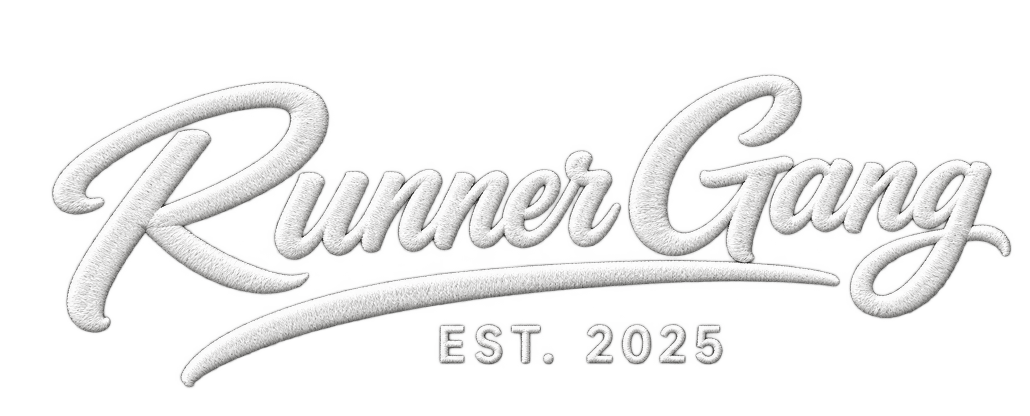 Corrected Runner Gang script wordmark concept